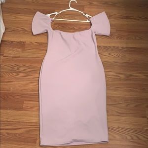 MISSGUIDED PLUM EVENING DRESS